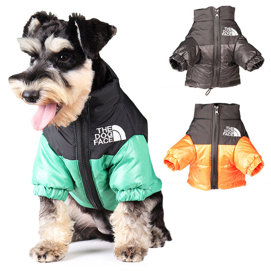ワンちゃんを寒さから守る♪ ザ・ドッグフェイス 防風ジャケット Windproof Dog Jacket The Dog Face