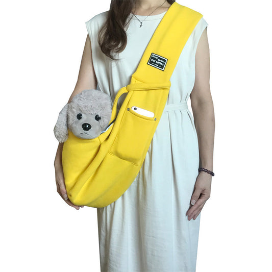 両手が自由になる！ペット用斜め掛けショルダーバッグ Crossbody Shoulder Bag for Pets
