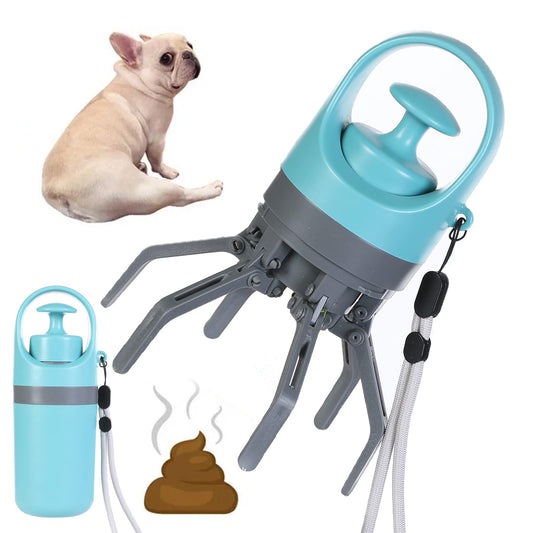 ポータブル犬用フン取りスコッパー｜ノータッチ・漏れ防止・袋ディスペンサー付き Portable Dog Poop Scooper
Portable Lightweight Dog Pooper Scooper With Built-in Poop Bag Dispenser Eight-claw Shovel For Pet Toilet Picker Pet Products