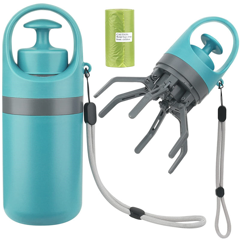 ポータブル犬用フン取りスコッパー｜ノータッチ・漏れ防止・袋ディスペンサー付き Portable Dog Poop Scooper
Portable Lightweight Dog Pooper Scooper With Built-in Poop Bag Dispenser Eight-claw Shovel For Pet Toilet Picker Pet Products